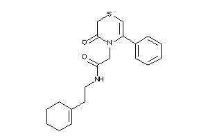N-(2-cyclohexen-1-ylethyl)-2-(3-keto-5-phenyl-1,4-thiazin-4-yl)acetamide