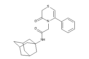 N-(1-adamantyl)-2-(3-keto-5-phenyl-1,4-thiazin-4-yl)acetamide