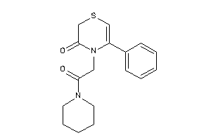 4-(2-keto-2-piperidino-ethyl)-5-phenyl-1,4-thiazin-3-one
