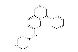 2-(3-keto-5-phenyl-1,4-thiazin-4-yl)-N-piperazino-acetamide