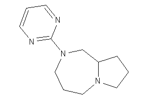 Image of 2-(2-pyrimidyl)-1,3,4,5,7,8,9,9a-octahydropyrrolo[1,2-a][1,4]diazepine