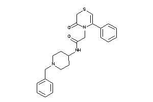 N-(1-benzyl-4-piperidyl)-2-(3-keto-5-phenyl-1,4-thiazin-4-yl)acetamide