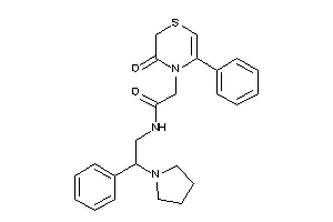 2-(3-keto-5-phenyl-1,4-thiazin-4-yl)-N-(2-phenyl-2-pyrrolidino-ethyl)acetamide