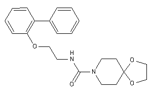 N-[2-(2-phenylphenoxy)ethyl]-1,4-dioxa-8-azaspiro[4.5]decane-8-carboxamide