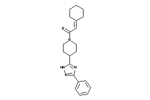 2-cyclohexylidene-1-[4-(3-phenyl-1H-1,2,4-triazol-5-yl)piperidino]ethanone