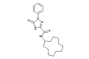Image of N-cyclododecyl-5-keto-1-phenyl-4H-1,2,4-triazole-3-carboxamide