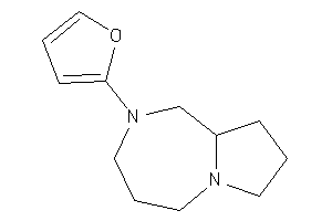 Image of 2-(2-furyl)-1,3,4,5,7,8,9,9a-octahydropyrrolo[1,2-a][1,4]diazepine
