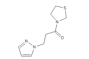 3-pyrazol-1-yl-1-thiazolidin-3-yl-propan-1-one