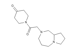 1-[2-(1,3,4,5,7,8,9,9a-octahydropyrrolo[1,2-a][1,4]diazepin-2-yl)acetyl]-4-piperidone