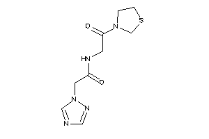 N-(2-keto-2-thiazolidin-3-yl-ethyl)-2-(1,2,4-triazol-1-yl)acetamide