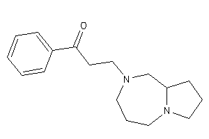 3-(1,3,4,5,7,8,9,9a-octahydropyrrolo[1,2-a][1,4]diazepin-2-yl)-1-phenyl-propan-1-one