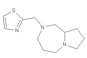 Image of 2-(1,3,4,5,7,8,9,9a-octahydropyrrolo[1,2-a][1,4]diazepin-2-ylmethyl)thiazole