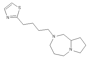 2-[4-(1,3,4,5,7,8,9,9a-octahydropyrrolo[1,2-a][1,4]diazepin-2-yl)butyl]thiazole