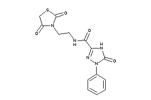 N-[2-(2,4-diketothiazolidin-3-yl)ethyl]-5-keto-1-phenyl-4H-1,2,4-triazole-3-carboxamide