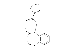 1-(2-keto-2-thiazolidin-3-yl-ethyl)-4,5-dihydro-3H-1-benzazepin-2-one