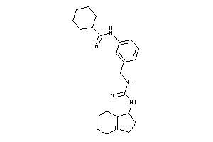 N-[3-[(indolizidin-1-ylcarbamoylamino)methyl]phenyl]cyclohexanecarboxamide