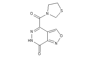 Image of 4-(thiazolidine-3-carbonyl)-6H-isoxazolo[3,4-d]pyridazin-7-one
