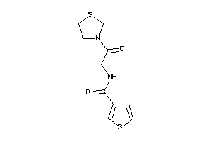 N-(2-keto-2-thiazolidin-3-yl-ethyl)thiophene-3-carboxamide