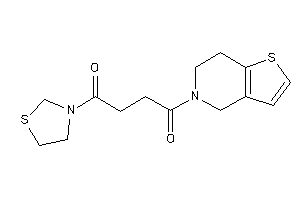 1-(6,7-dihydro-4H-thieno[3,2-c]pyridin-5-yl)-4-thiazolidin-3-yl-butane-1,4-dione