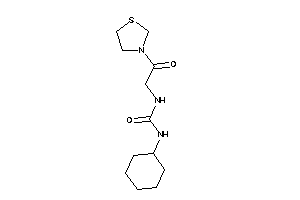 1-cyclohexyl-3-(2-keto-2-thiazolidin-3-yl-ethyl)urea