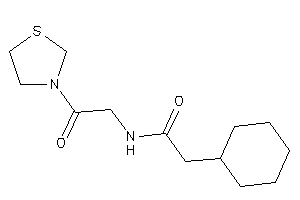 2-cyclohexyl-N-(2-keto-2-thiazolidin-3-yl-ethyl)acetamide