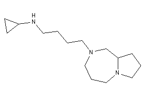 4-(1,3,4,5,7,8,9,9a-octahydropyrrolo[1,2-a][1,4]diazepin-2-yl)butyl-cyclopropyl-amine