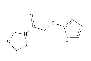 1-thiazolidin-3-yl-2-(4H-1,2,4-triazol-3-ylthio)ethanone