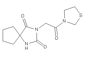 Image of 3-(2-keto-2-thiazolidin-3-yl-ethyl)-1,3-diazaspiro[4.4]nonane-2,4-quinone