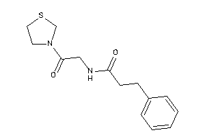 N-(2-keto-2-thiazolidin-3-yl-ethyl)-3-phenyl-propionamide