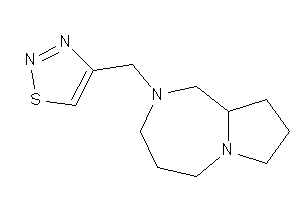 4-(1,3,4,5,7,8,9,9a-octahydropyrrolo[1,2-a][1,4]diazepin-2-ylmethyl)thiadiazole