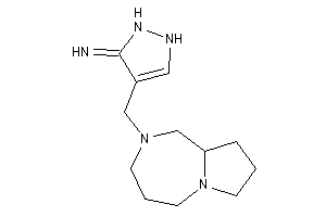 Image of [4-(1,3,4,5,7,8,9,9a-octahydropyrrolo[1,2-a][1,4]diazepin-2-ylmethyl)-3-pyrazolin-3-ylidene]amine