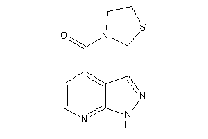 1H-pyrazolo[3,4-b]pyridin-4-yl(thiazolidin-3-yl)methanone