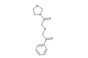 2-(phenacylthio)-1-thiazolidin-3-yl-ethanone