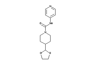 4-(1,3-dioxolan-2-yl)-N-(4-pyridyl)piperidine-1-carboxamide