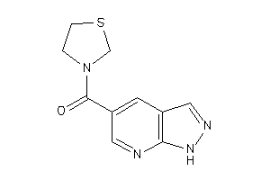 1H-pyrazolo[3,4-b]pyridin-5-yl(thiazolidin-3-yl)methanone
