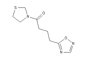 4-(1,2,4-oxadiazol-5-yl)-1-thiazolidin-3-yl-butan-1-one