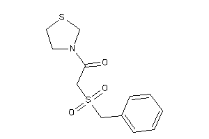 2-benzylsulfonyl-1-thiazolidin-3-yl-ethanone