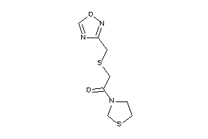 2-(1,2,4-oxadiazol-3-ylmethylthio)-1-thiazolidin-3-yl-ethanone