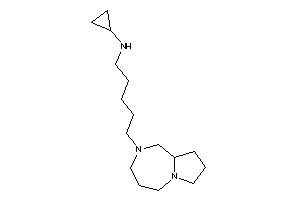 5-(1,3,4,5,7,8,9,9a-octahydropyrrolo[1,2-a][1,4]diazepin-2-yl)pentyl-cyclopropyl-amine