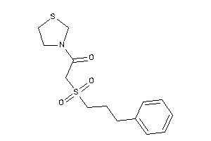 2-(3-phenylpropylsulfonyl)-1-thiazolidin-3-yl-ethanone