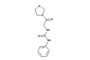 1-(2-keto-2-thiazolidin-3-yl-ethyl)-3-phenyl-urea