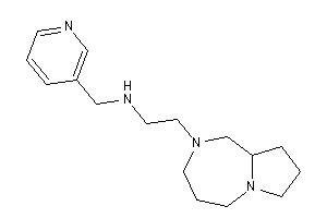 2-(1,3,4,5,7,8,9,9a-octahydropyrrolo[1,2-a][1,4]diazepin-2-yl)ethyl-(3-pyridylmethyl)amine