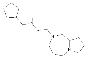 2-(1,3,4,5,7,8,9,9a-octahydropyrrolo[1,2-a][1,4]diazepin-2-yl)ethyl-(cyclopentylmethyl)amine