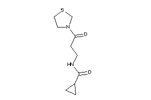 N-(3-keto-3-thiazolidin-3-yl-propyl)cyclopropanecarboxamide