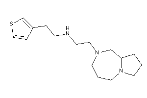 2-(1,3,4,5,7,8,9,9a-octahydropyrrolo[1,2-a][1,4]diazepin-2-yl)ethyl-[2-(3-thienyl)ethyl]amine