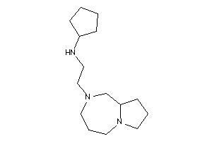 2-(1,3,4,5,7,8,9,9a-octahydropyrrolo[1,2-a][1,4]diazepin-2-yl)ethyl-cyclopentyl-amine