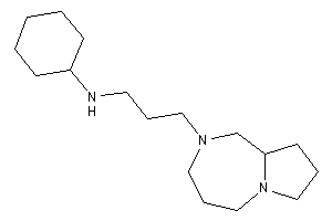 3-(1,3,4,5,7,8,9,9a-octahydropyrrolo[1,2-a][1,4]diazepin-2-yl)propyl-cyclohexyl-amine