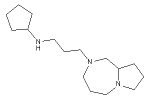 3-(1,3,4,5,7,8,9,9a-octahydropyrrolo[1,2-a][1,4]diazepin-2-yl)propyl-cyclopentyl-amine