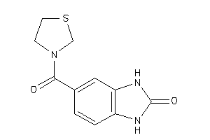 5-(thiazolidine-3-carbonyl)-1,3-dihydrobenzimidazol-2-one
