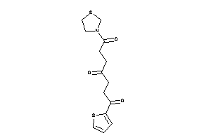 1-thiazolidin-3-yl-7-(2-thienyl)heptane-1,4,7-trione